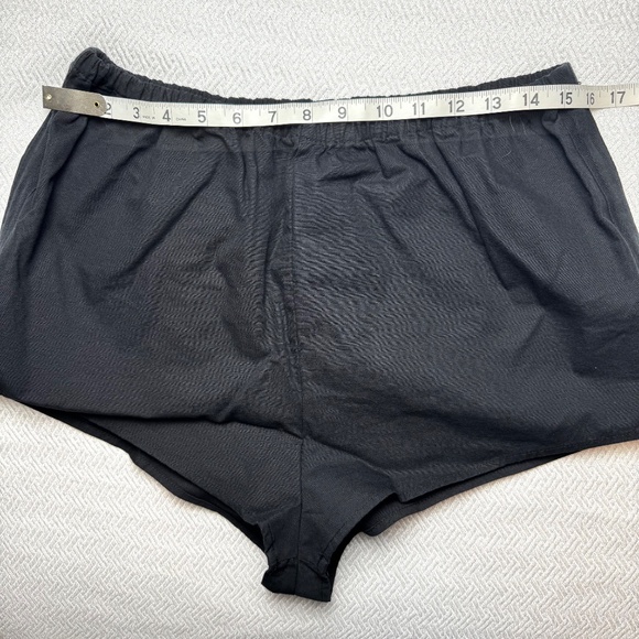 NWT BY ANTHROPOLOGIE Micro Tap Short Women's Size M Black Cotton-linen Blend - Picture 7 of 10